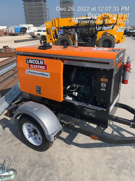 2022 Lincoln Electric LE400 Kubota V1505, Trlr, Cable Rack, Light Kit, ES Decals, T3