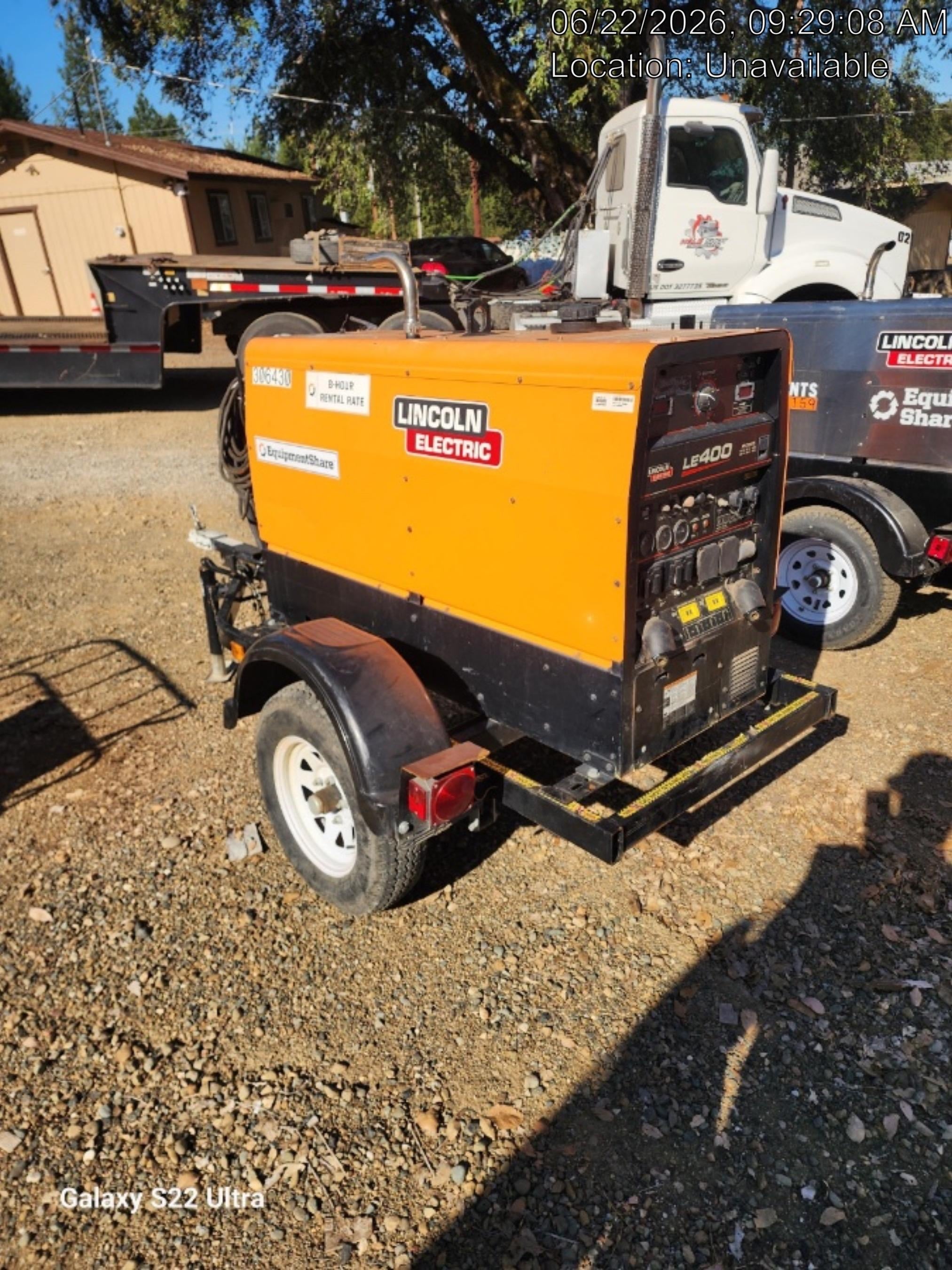 2023 Lincoln Electric LE400 Kubota V1505, Trlr, Cable Rack, Light Kit, ES Decals, T3