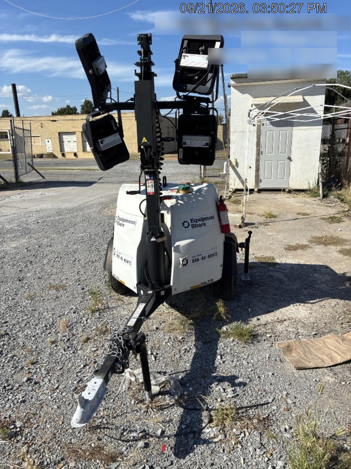 2024 Generac MLT2 Diesel, Flex Switch 120V Input, Powerzone Controller, 
(4) 320W LED Lights, 4kW Generator, 39.9 Gal Fuel Tank, 2" Ball, T3