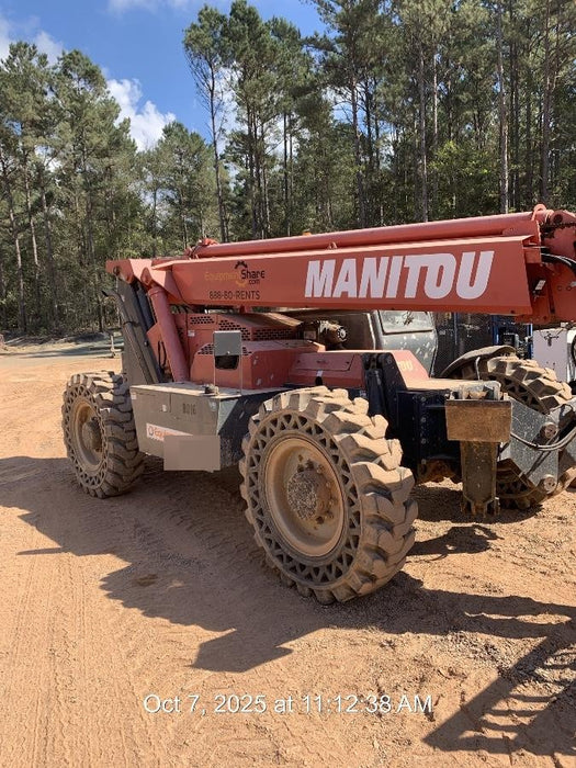 2018 Manitou MTA10055 Manitou MTA 10055 w/Cab/Heat/AC, Work Lights/Strobe, Aux Hyd, Solid Tires, Lift Hook, 66" Carriage, 60" Forks