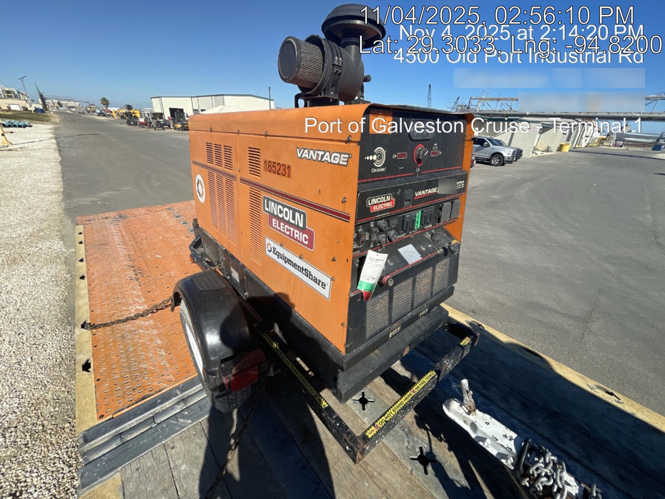 2021 Lincoln Electric Vantage 549X Ready Pak 3, ORANGE (includes trailer, cable rack, fender light kit)