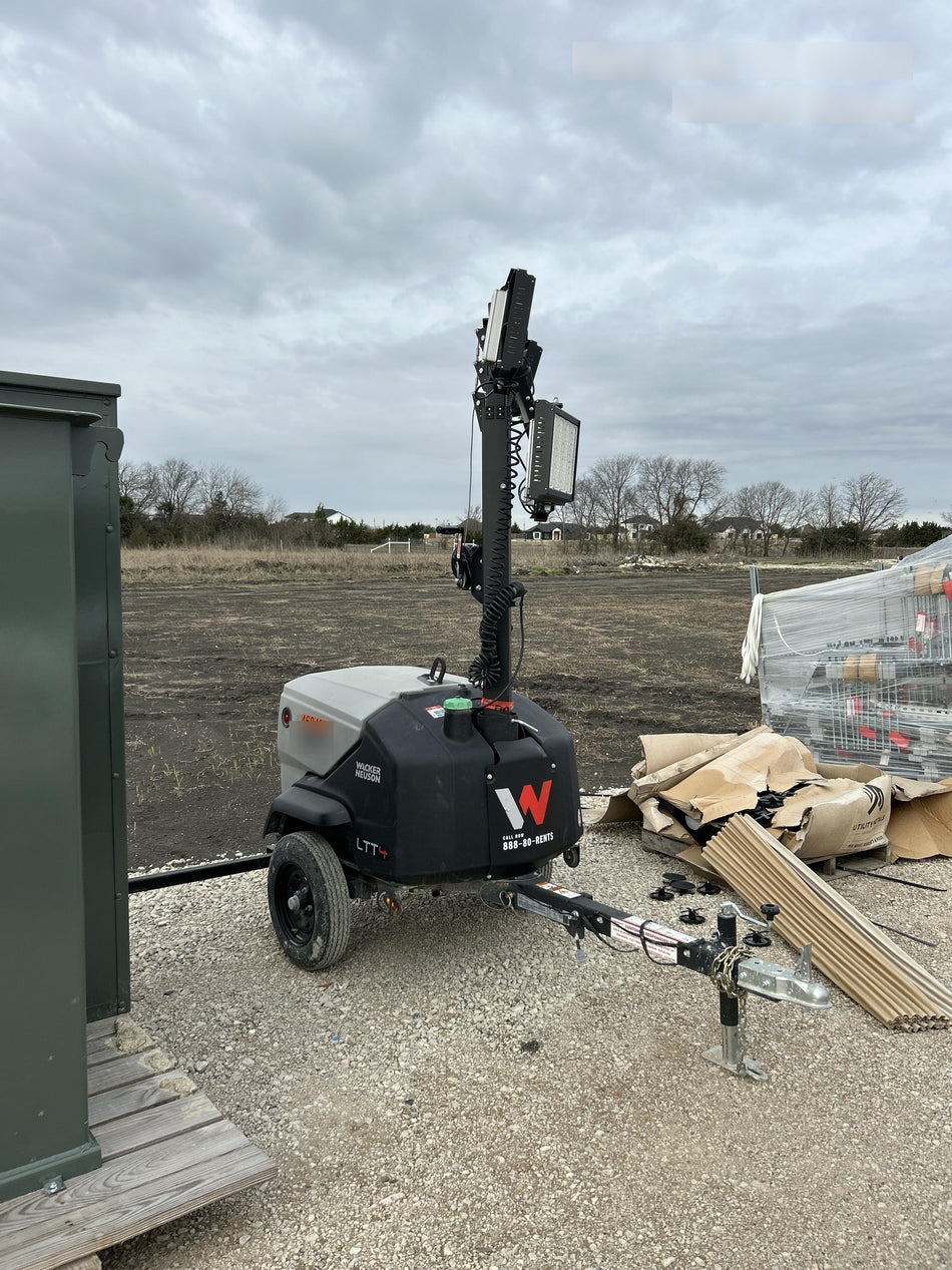 2024 Wacker Neuson LTT4 Diesel, Kohler KDW702, Deep Sea Controller, Auto Start, LED 320W, Bypass Outlet, T3