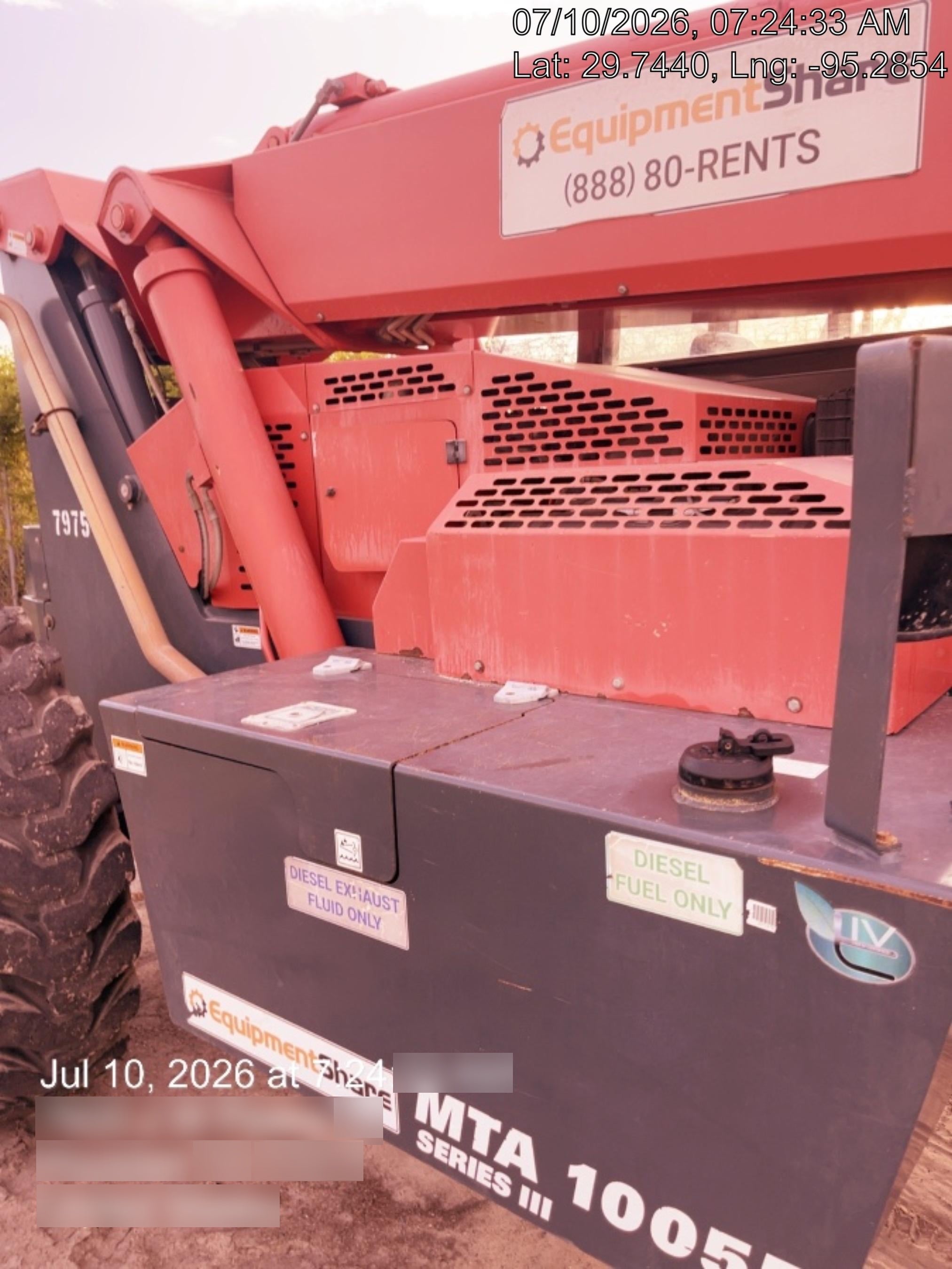 2018 Manitou MTA10055 Manitou MTA 10055 w/Cab/Heat/AC, Work Lights/Strobe, Aux Hyd, Solid Tires, Lift Hook, 66" Carriage, 60" Forks