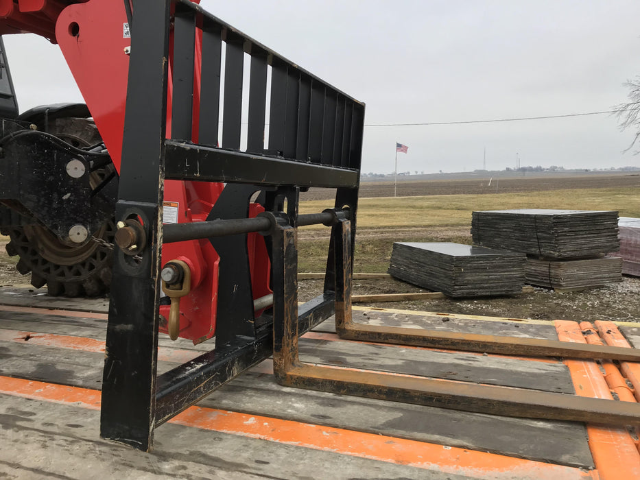 2019 Manitou MTA10055 Cab/Heat/Air, 120 HP, Solid Tires, Work Lights, Lift Hook, Auxiliary Hydraulics 66" Carriage and 60" Forks