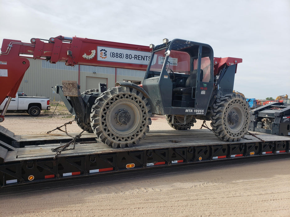2018 Manitou MTA10055 Manitou MTA10055 - Canopy, Worklights, Beacon, 66" Carriage, 60" Forks, Solid Tires, Aux Hydraulics