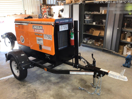 2021 Lincoln Electric Vantage 322 Vantage 322 Ready Pak 3 w/ Decals, ORANGE (includes trailer, cable rack, fender light kit) NO Telematics