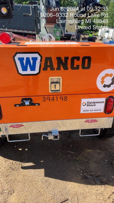 2024 Wanco WLTT-4MM4K Diesel, Deep Sea Controller, Shore Power Plug, Auto Start, (4) 350W LED Floodlights, 4kW Generator, 60 Gal Fuel Tank, 2" Ball, T3