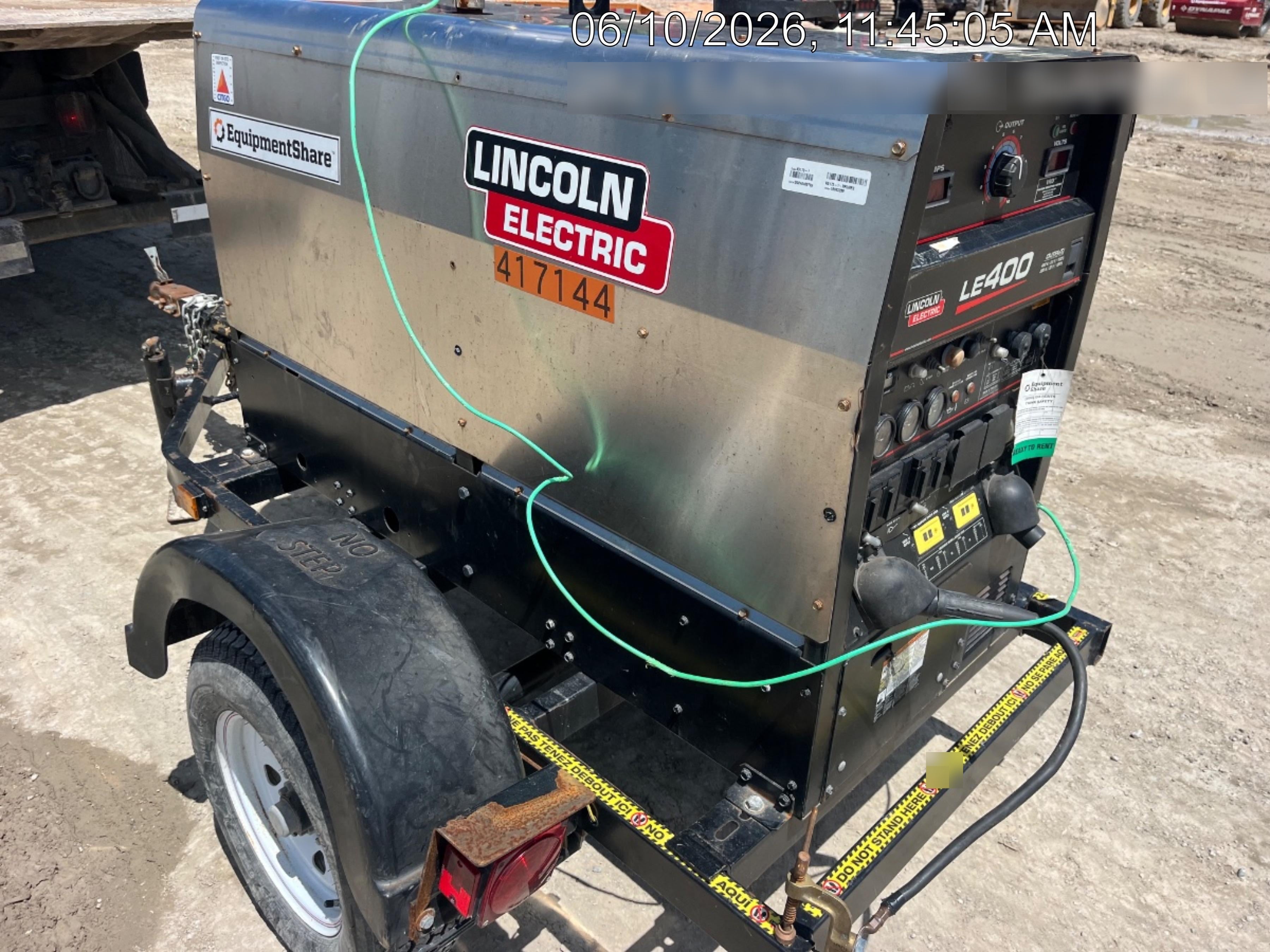 2024 Lincoln Electric LE400 Kubota V1505, Trlr, Cable Rack, Light Kit, ES Decals, T3