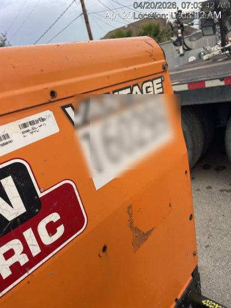 2021 Lincoln Electric Vantage 322 Vantage 322 Ready Pak 3 w/ Decals, ORANGE (includes trailer, cable rack, fender light kit) NO Telematics