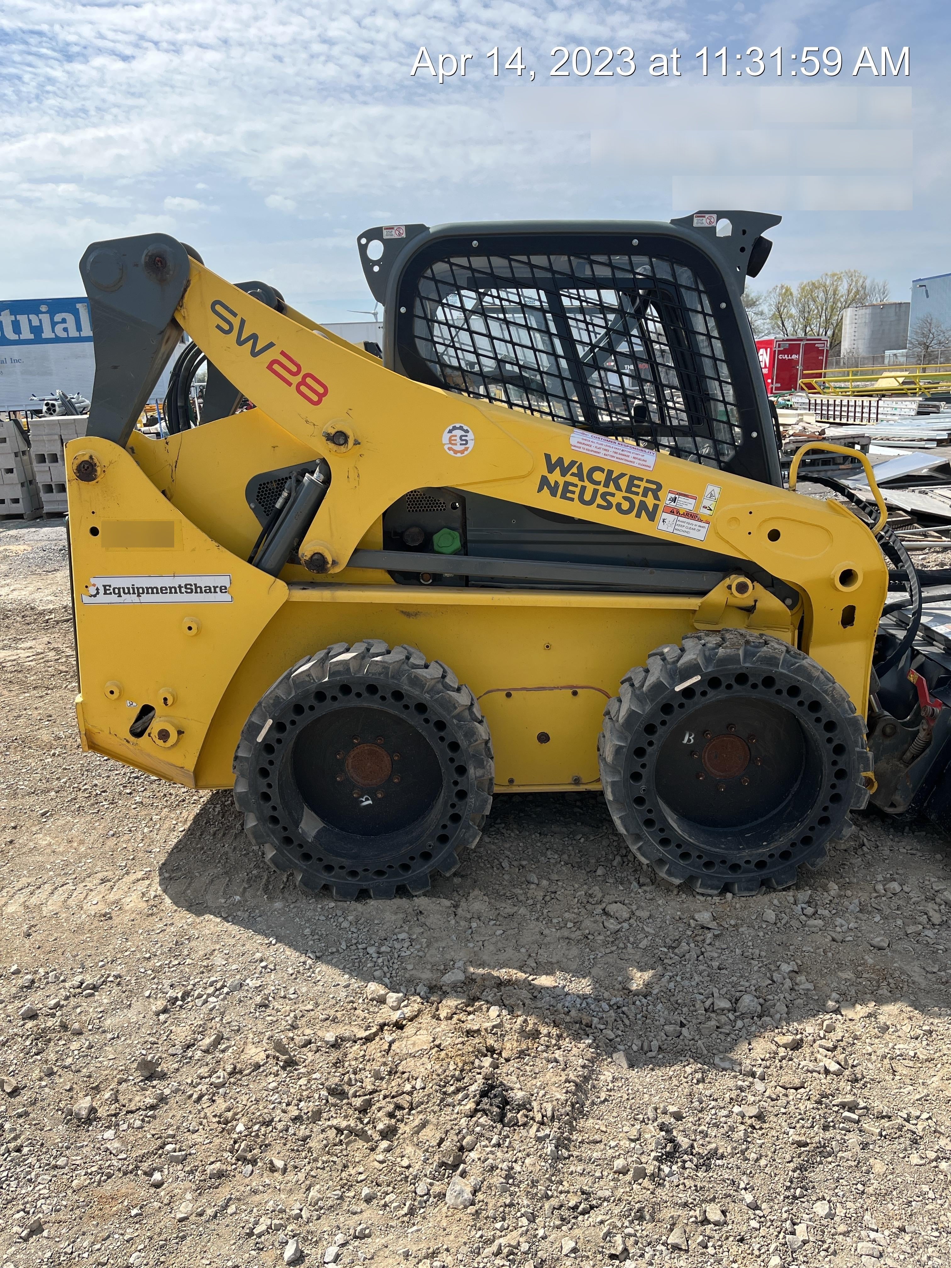 Wacker Neuson SW28 Wacker Neuson SW28 Skid Loader w/Solid Tires, Cab, 75" Bucket
