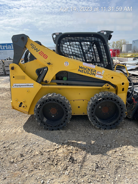 Wacker Neuson SW28 Wacker Neuson SW28 Skid Loader w/Solid Tires, Cab, 75" Bucket