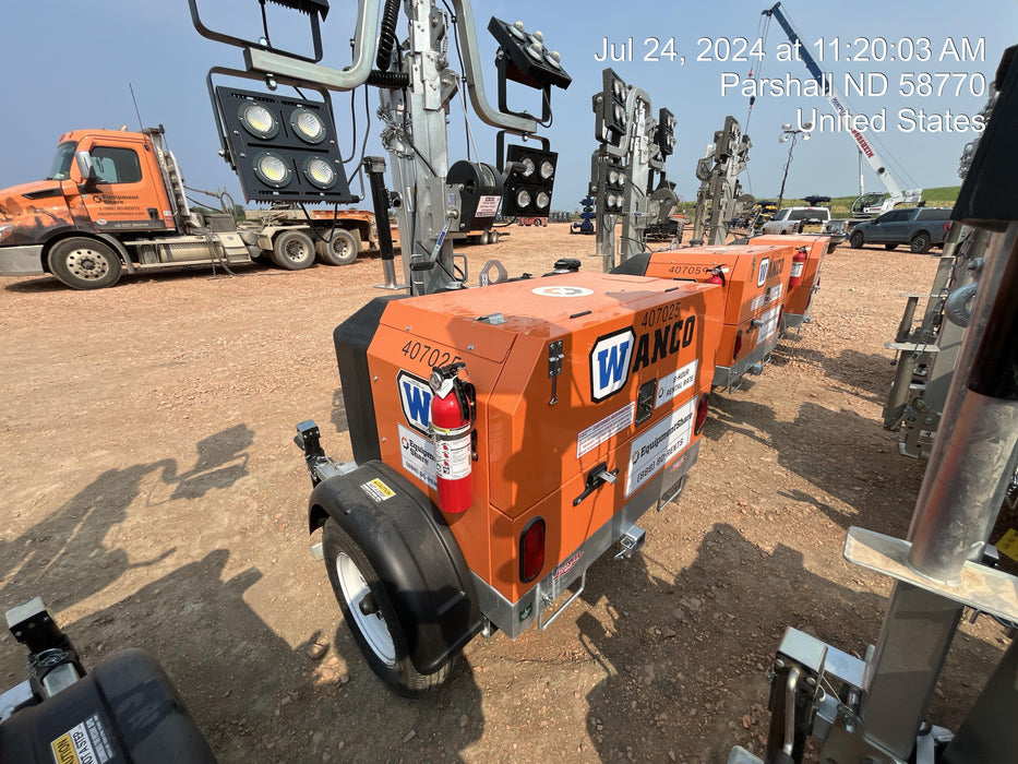 2024 Wanco WLTT-4MM4K Diesel, Deep Sea Controller, Shore Power Plug, Auto Start, (4) 350W LED Floodlights, 4kW Generator, 60 Gal Fuel Tank, 2" Ball, T3