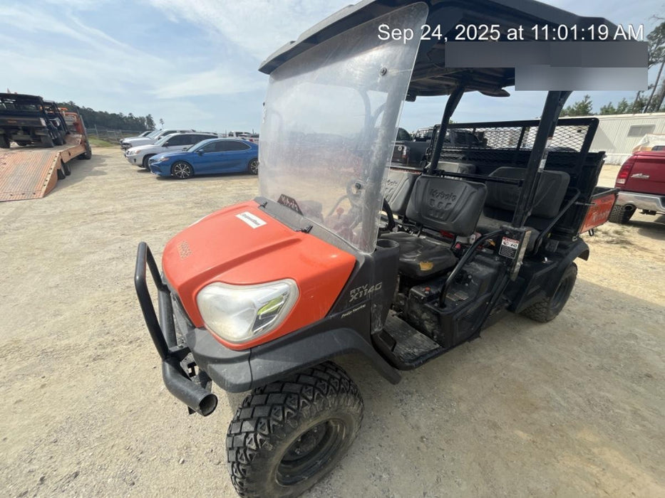 2022 Kubota RTV-X1140W-H Plastic Canopy, Windshield Acrylic Clear, LED Strobe Light, Wire Harness Kit, Back up Alarm