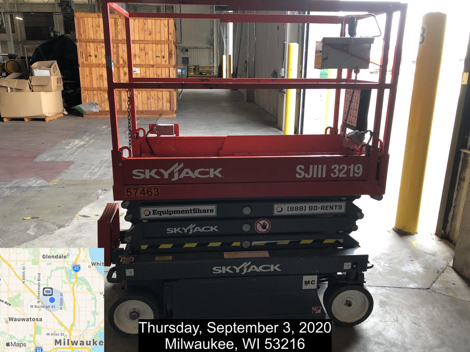 2018 Skyjack SJIII-3219 Standard Rental Specs