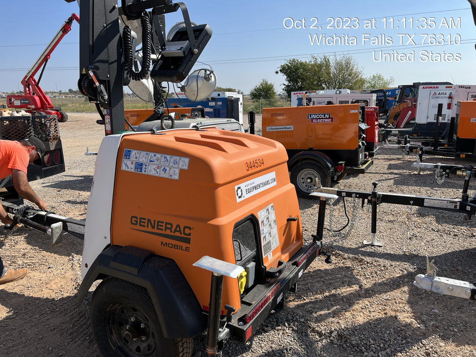 2023 Generac MLT2 Diesel, Flex Switch 120V Input, Powerzone Controller, (4) 320W LED Lights, 4kW Generator, 39.9 Gal Fuel Tank, 2" Ball, T3