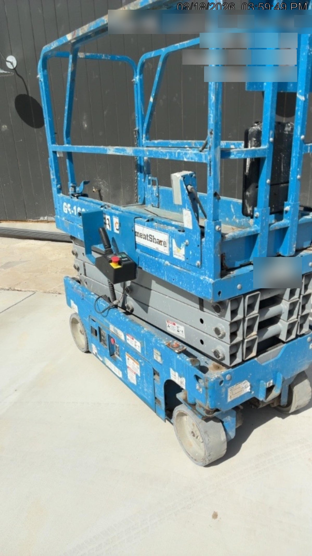 2019 Genie GS-1930 Fixed rails with chain Entry