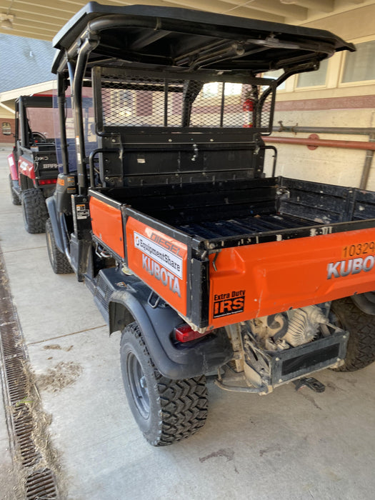 Kubota RTV-X1140W-H 4WD utility cart -LED strobe -Windshield tempered glass -Plastic canopy -Wire harness kit -Backup alarm