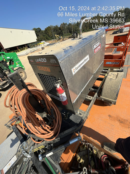 2024 Lincoln Electric LE400 Kubota V1505, Trlr, Cable Rack, Light Kit, ES Decals, T3