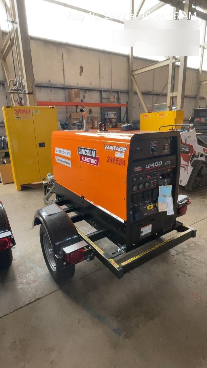 2022 Lincoln Electric LE400 Kubota V1505, Trlr, Cable Rack, Light Kit, ES Decals, T3