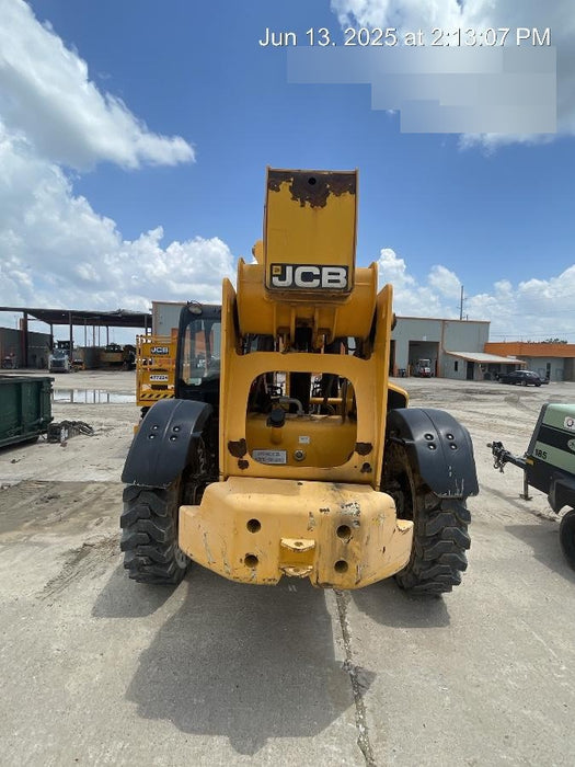 2019 JCB 510-56 Open ROPS, 74 HP, Solid Tires, Worklights, Beacon, Aux Hydraulics, Lifting Eye 72" Carriage/60" Forks