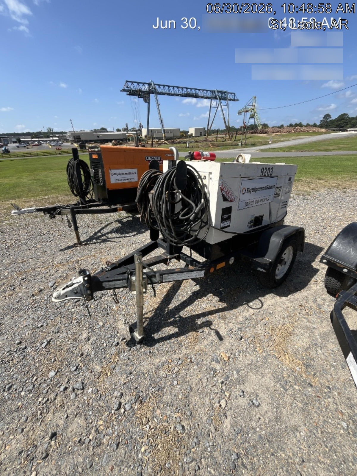 2018 Multiquip DLW300ESA1 Multiquip DLW300ESA1 300 Amp Welder w/Trailer, 100' of Lead, 50' of Ground, Wired Remotes