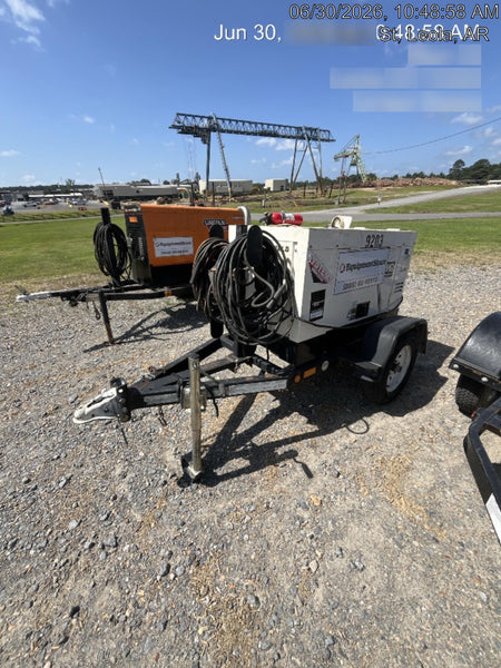 2018 Multiquip DLW300ESA1 Multiquip DLW300ESA1 300 Amp Welder w/Trailer, 100' of Lead, 50' of Ground, Wired Remotes