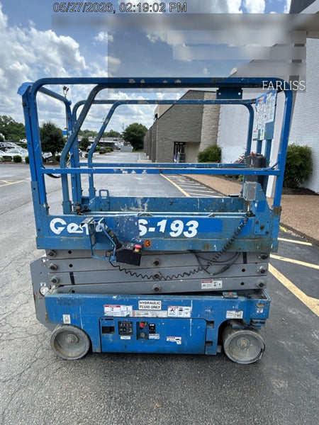 2019 Genie GS-1930 Fixed Rails with Chain Entry
