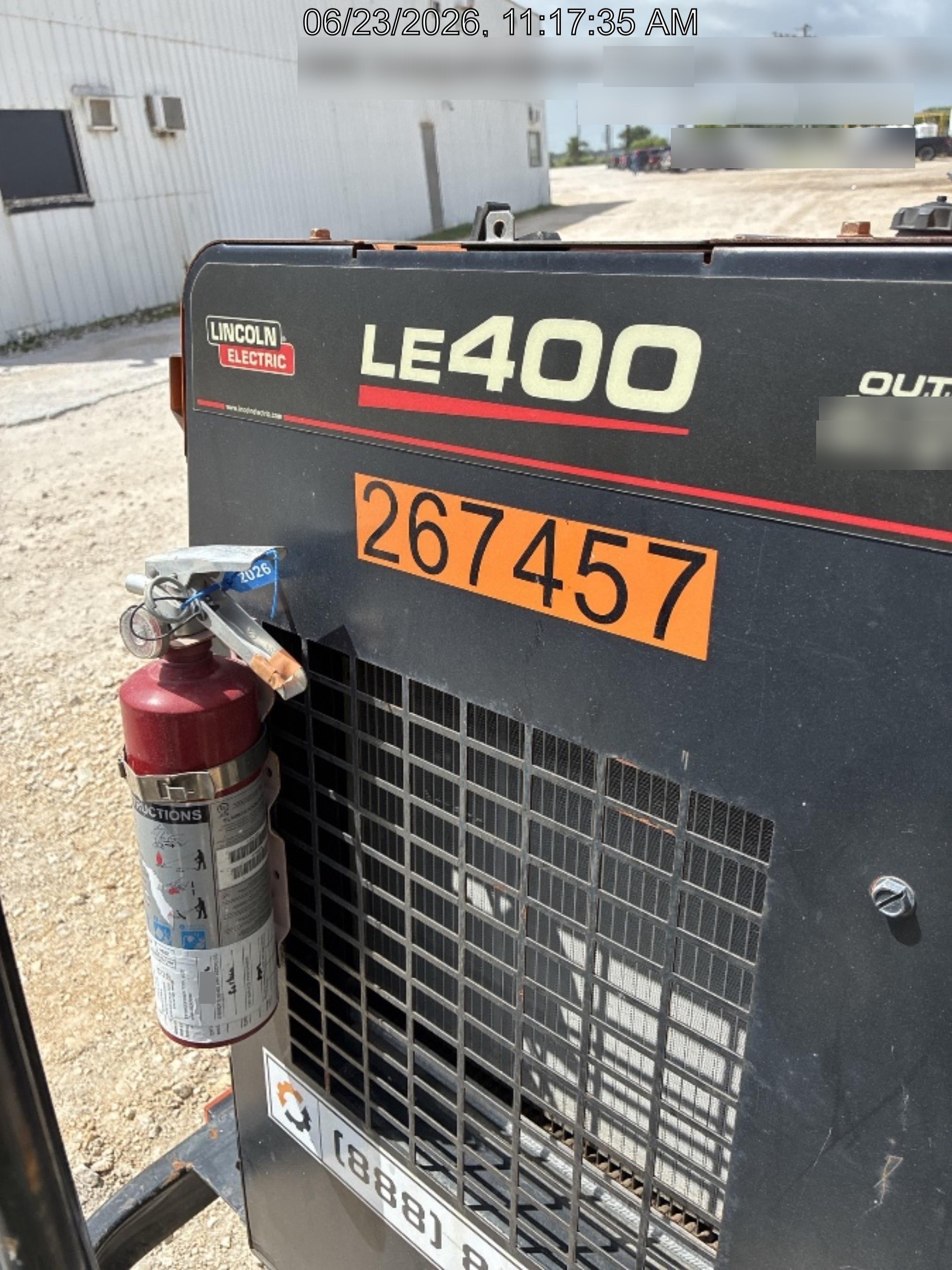 2022 Lincoln Electric LE400 Kubota V1505, Trlr, Cable Rack, Light Kit, ES Decals, T3