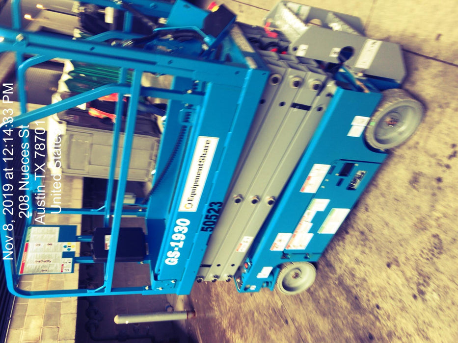 2019 Genie GS-1930 Fixed Rails with Chain Entry