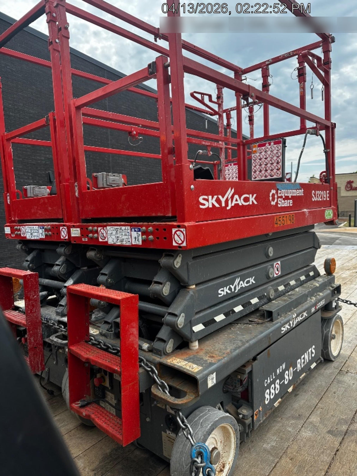 2024 Skyjack SJ3219 Electric Drive, Sld NM Tires, DBcns, RFRails, Power to Platform, T3 + Access Control