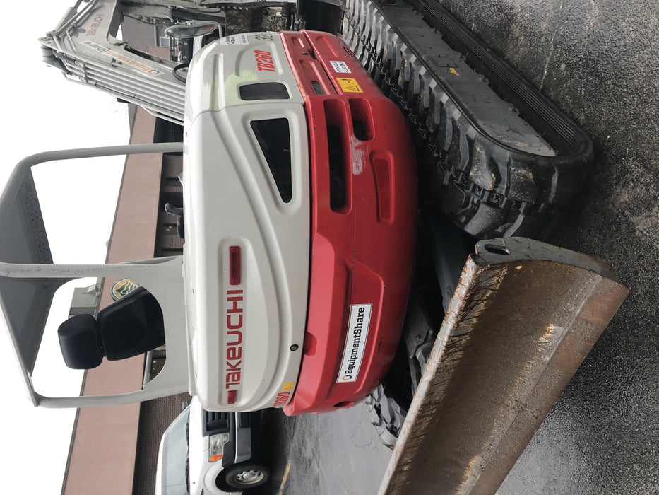 2019 Takeuchi TB260 Canopy, Standard Blade, Auxiliary hydraulics Manual QC, Hydraulic thumb, 12" ,18", 24" Bucket