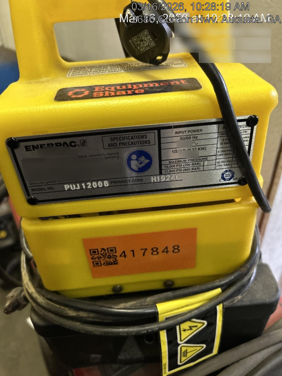 2024 ENERPAC PUJ1200B