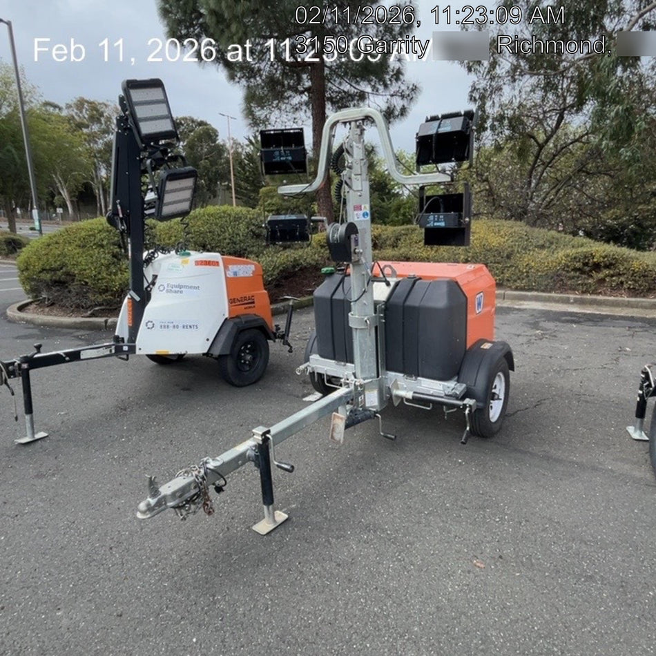 2024 Wanco WLTT-4MM4K Diesel, Deep Sea Controller, Shore Power Plug, Auto Start, (4) 350W LED Floodlights, 4kW Generator, 60 Gal Fuel Tank, 2" Ball, T3
