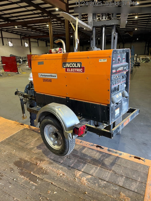 2022 Lincoln Electric LE400 Kubota V1505, Trlr, Cable Rack, Light Kit, ES Decals, T3