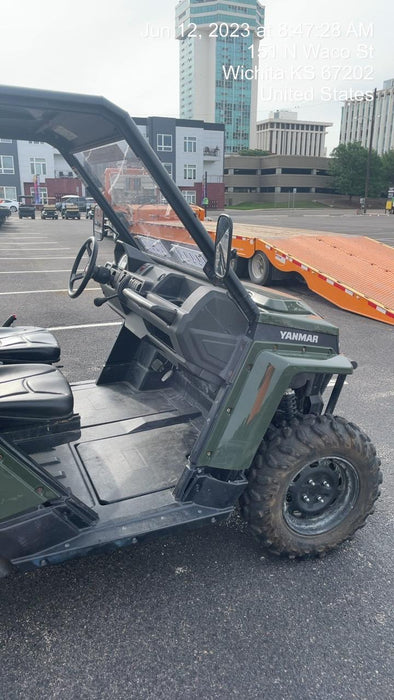 2021 Yanmar YU1000 Canopy, Steel Wheel, Poly WindShield, Beacon, Backup Alarm