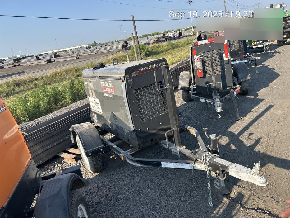 Lincoln Electric Vantage 322 Lincoln Vantage 322 Welder Ready Pak 3 - Vantage 322, Trailer