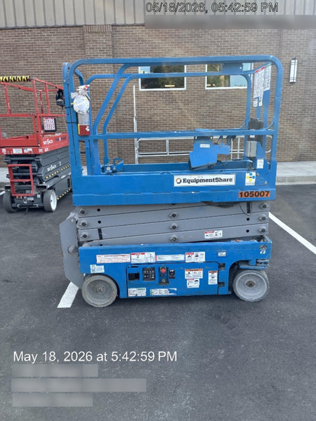 2020 Genie GS-1930 Fixed rails with chain entry gate - Pre A92.20, 800W Inverter