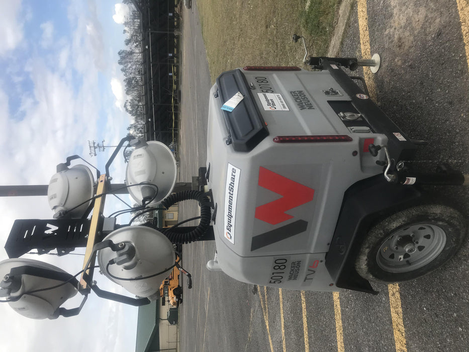 2019 Wacker Neuson LTV6L-MH Mobile Light Tower w/Fuel Level Sensor Installed