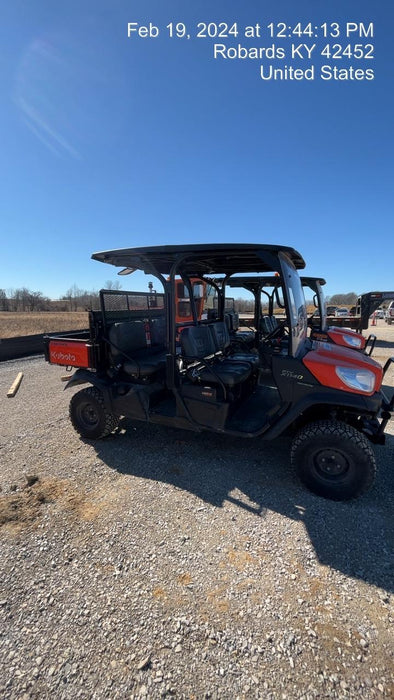 2022 Kubota RTV-X1140W-H Plastic Canopy, Windshield Acrylic Clear, LED Strobe Light, Wire Harness Kit, Back up Alarm