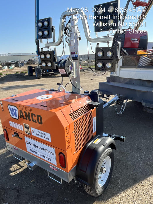 2024 Wanco WLTT-4MM4K Diesel, Deep Sea Controller, Shore Power Plug, Auto Start, (4) 350W LED Floodlights, 4kW Generator, 60 Gal Fuel Tank, 2" Ball, T3