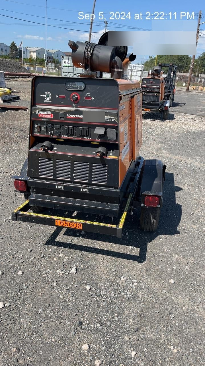 2021 Lincoln Electric Vantage 549X Ready Pak 3, ORANGE (includes trailer, cable rack, fender light kit)