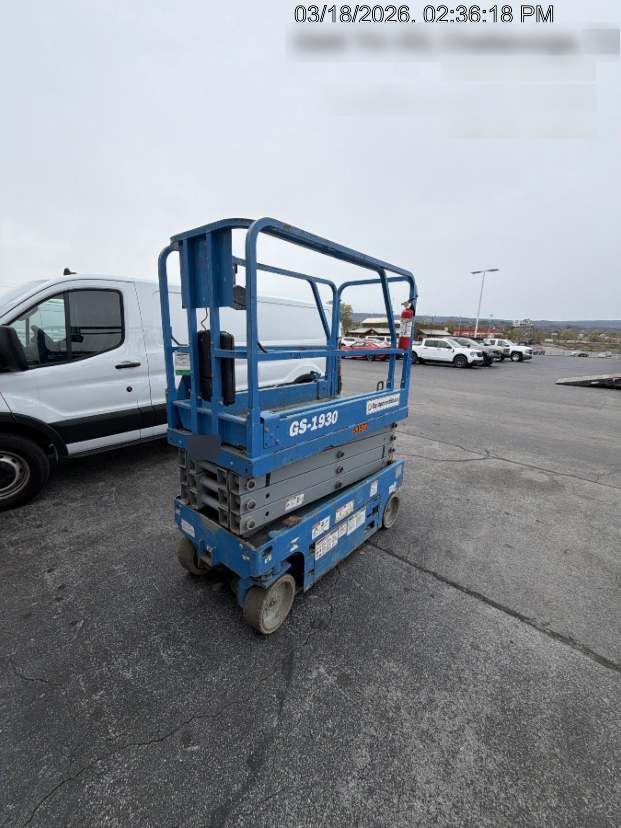 2019 Genie GS-1930 Fixed Rails with Chain Entry