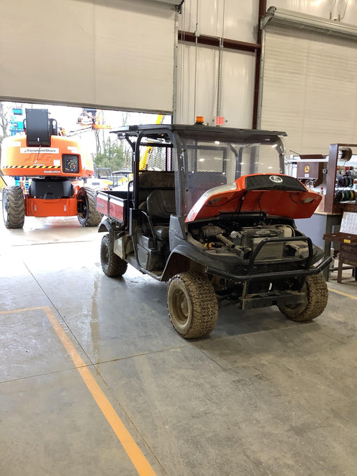 Kubota RTV-X1140W-H 4WD utility cart -LED strobe -Windshield tempered glass -Plastic canopy -Wire harness kit -Backup alarm