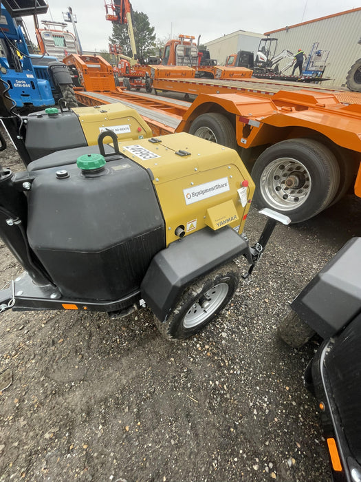 2022 Allmand NLV3GR (4) LED Light Fixture 350W, 23' Vertical Mast, 3kW Prime, Towable, ES Decals, T3