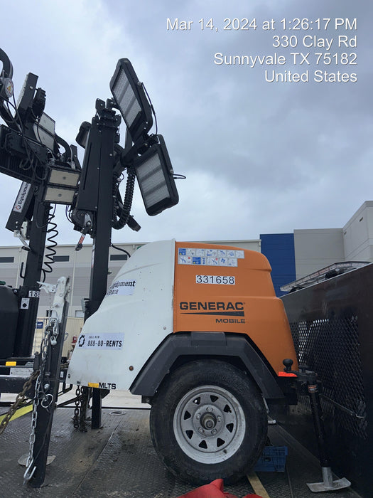 2023 Generac MLT2 Diesel, Flex Switch 120V Input, Powerzone Controller, (4) 320W LED Lights, 4kW Generator, 39.9 Gal Fuel Tank, 2" Ball, T3