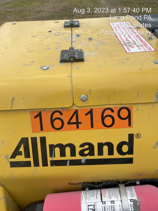 2021 Allmand NLV3GR (4) LED Light Fixture 350W, 23' Vertical Mast, 3kW Prime, Towable, Deep Sea L401, Leveling Jacks, Yanmar T4F 5.8hp