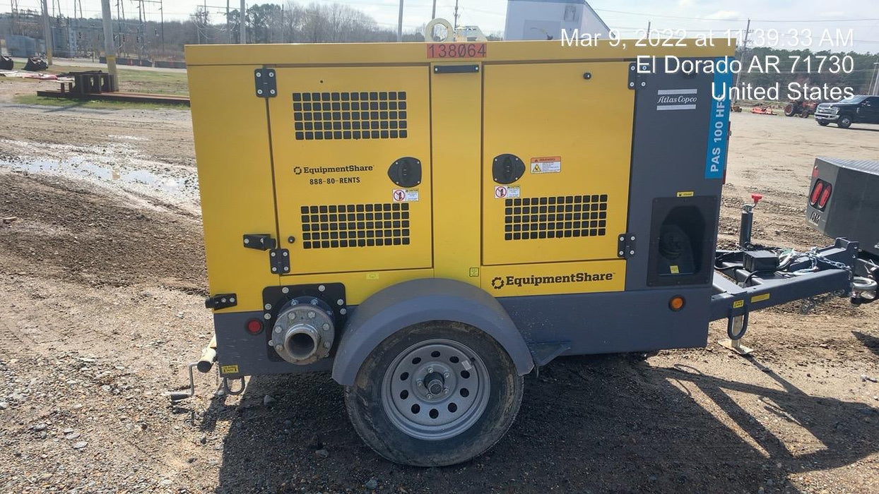 2021 ATLAS COPCO PAS 100 HF CS Enclosed