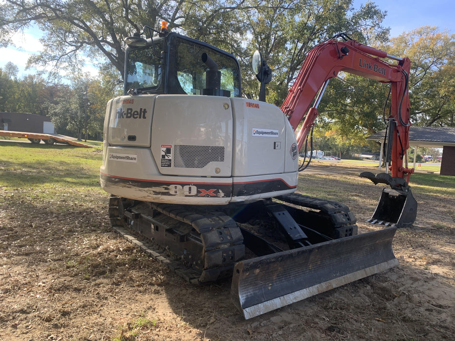 2020 Link-Belt 80X3EX 7'2" ARM, 17.7" rubber tracks, Multi function aux hydraulics