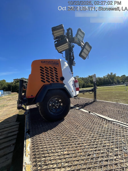 2023 Generac MLT2 Diesel, Flex Switch 120V Input, Powerzone Controller, 
(4) 320W LED Lights, 4kW Generator, 39.9 Gal Fuel Tank, 2" Ball, T3