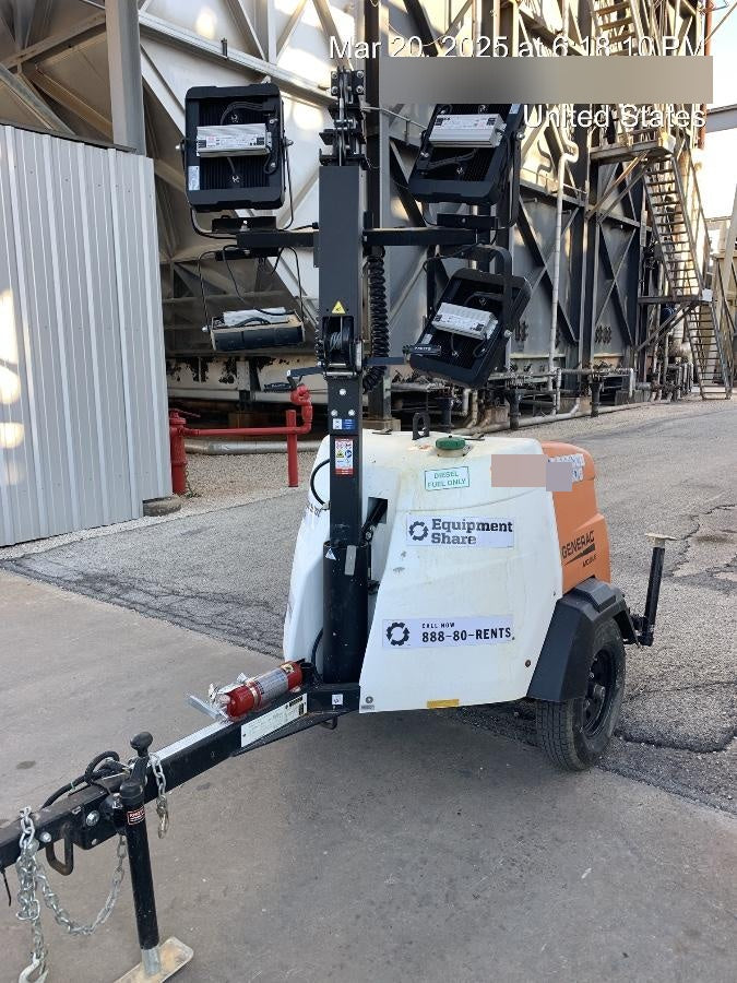 2023 Generac MLT2 Diesel, Flex Switch 120V Input, Powerzone Controller, 
(4) 320W LED Lights, 4kW Generator, 39.9 Gal Fuel Tank, 2" Ball, T3